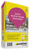 Joint extra large terrasse gris perle Weber 25kg