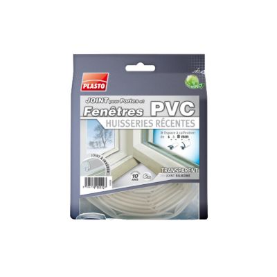 Joint fenêtre pvc huisserie récente transparent +1cm Castorama