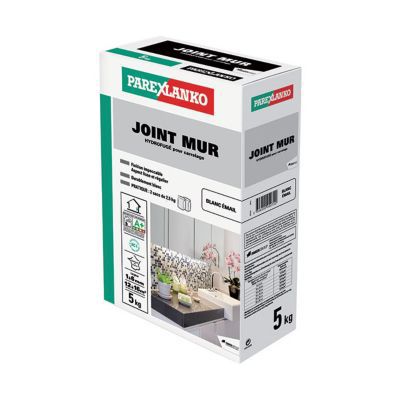 Joint mur blanc Parexlanko émail 5 kg