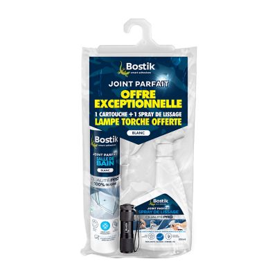 Joint Parfait Salle de bain blanc 280ml + Spray + Lampe Offerte