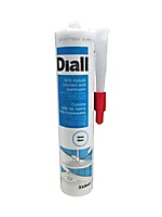 Joint silicone Diall cuisine/salle de bains anti-moisissures blanc 310 ml
