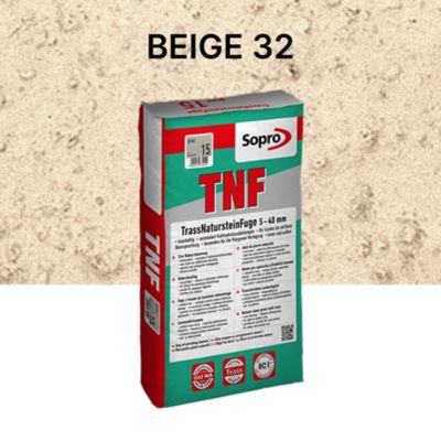 Joint souple spécial pierre naturelle 5 à 40 mm - Beige 32 - Gros grain - Sopro TNF 684 - 25 kg