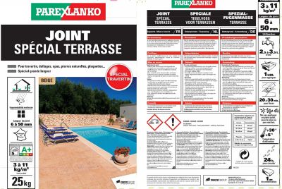 Joint spécial terrasse Parexlanko beige 25Kg