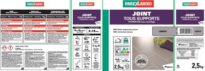 Joint tous support gris perle Parexlanko 2,5 kg