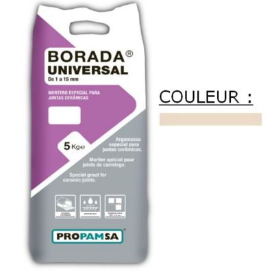 Joint tous types de carrelage et mosaïque BORADA UNIVERSAL ARENA 5kg