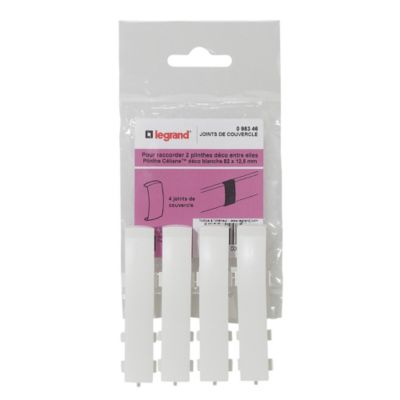 Joints couvercle pour plinthe Céliane Déco blanc 82 x 12,5 Legrand mm