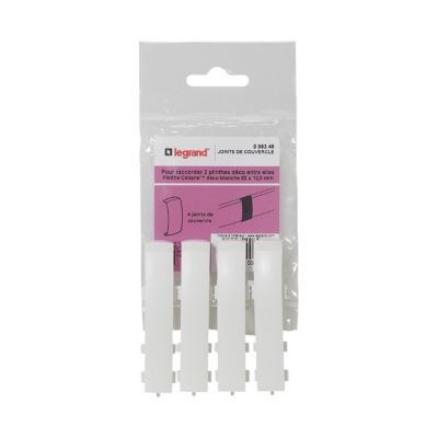 Joints couvercle pour plinthe Céliane Déco blanc 82 x 12,5 Legrand mm