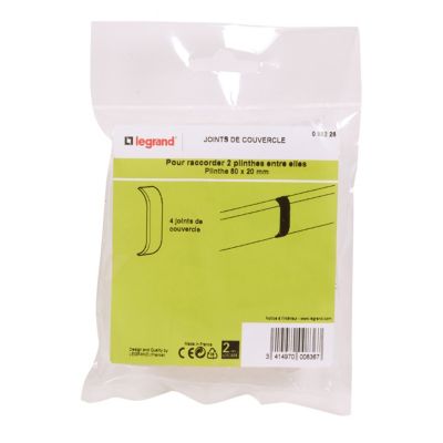 Joints de couvercle pour plinthe 80 x 20 mm Legrand