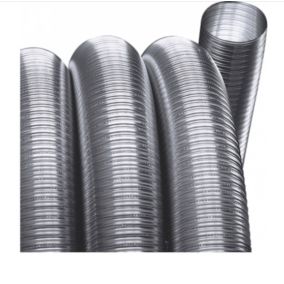 Joncoux Flexible de tubage double paroi - D.200MM - intérieur extérieur - épaisseur 0,10MM - 5M - modèle Flex lisse 316