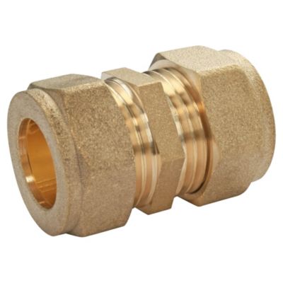 Jonction à compression laiton pour tube cuivre diam 14 - Somatherm For You