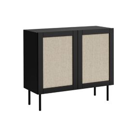 Jose - buffet - bois et jute - 100 cm - Best Mobilier