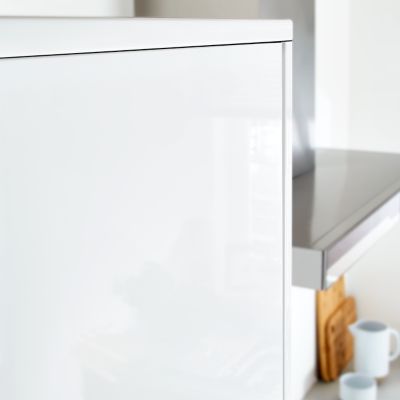Joue de finition caisson bas Goodhome Stevia et Garcinia Blanc H. 90 cm x l. 61 cm x Ep. 18 mm