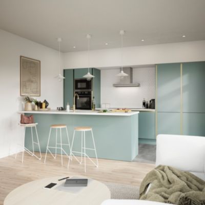 Joue de finition caisson haut Goodhome Stevia vert H. 96 cm x l. 36 cm x Ép. 18mm