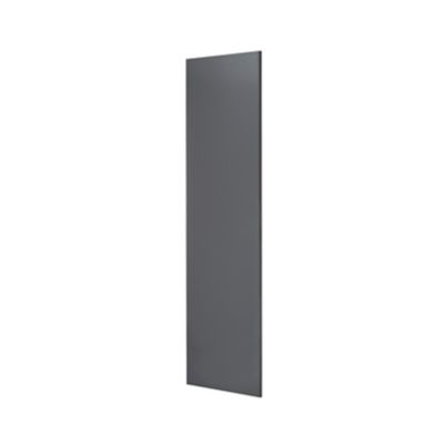 Joue de finition Stevia gris anthracite brillant L. 64 cm x H. 240 cm Caraway Innovo GoodHome