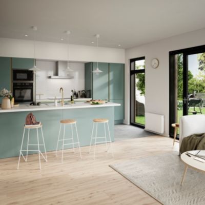 Joue de finition Stevia vert mat L. 64 cm x H. 240 cm Caraway Innovo GoodHome