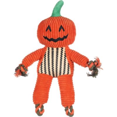 Jouet Bunut Citrouille Orange Halloween 32 par 30 cm pour chien