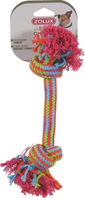 Jouet corde Zolux 2 nœuds 30cm pour chiens