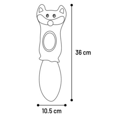 Jouet peluche Renard  Jeany bleu, 11 par 36 cm pour chat