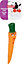 Jouet pour chien carotte vinyl 21 cm
