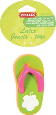 Jouet pour chien forme tong, en vinyl, 12cm