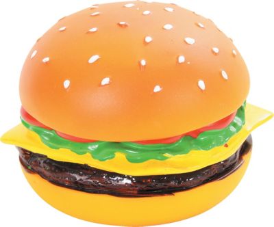 Jouet pour chien hamburger vinyl 8cm