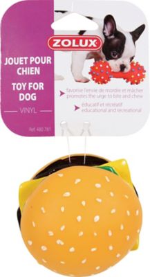 Jouet pour chien hamburger vinyl 8cm
