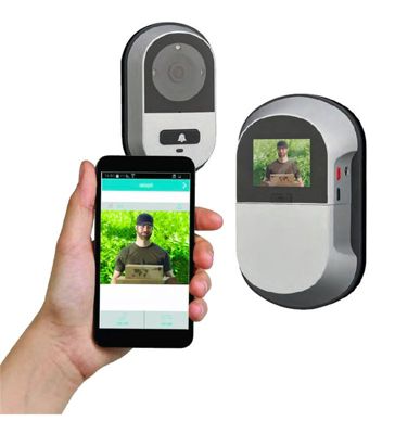 Judas connecté Thirard Wifi écran LCD visiophone caméra pour porte d'entrée