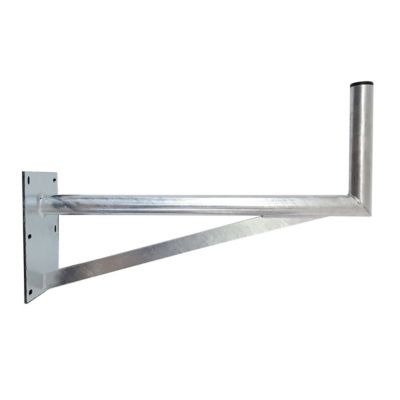JUMBO80 Bras Coudé Grand Déport 80 cm Diamètre 50 mm Fixation Antenne Parabole Satellite Mur Toit HDSAT