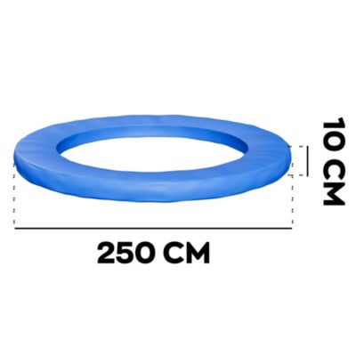 Jumpoo - Set de 6 accessoires de rechange pour trampoline enfants 250 cm bleu