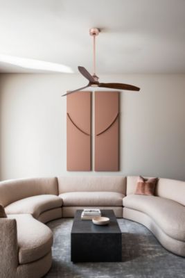 JUST FAN M DC ventilateur cuivre/bois