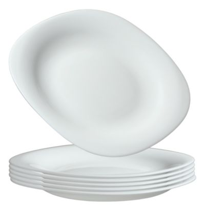 Pack de 6 assiettes à gâteau Cage d'Oiseau Blanches- Petit modèle main image 0