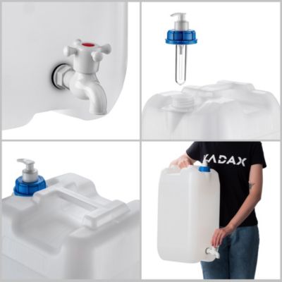 KADAX Bidon d'eau Lavabo Conteneur Distributeur de Bulles Savon Liquide 30L avec Robinet