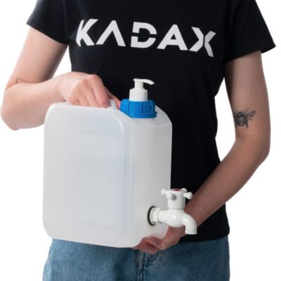 KADAX Bidon d'eau Lavabo Conteneur Distributeur de Bulles Savon Liquide 5L avec Robinet
