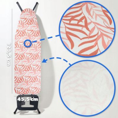 KADAX Housse de Planche à Repasser Extensible 126x45 cm Feuilles