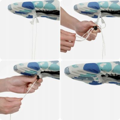 KADAX Housse de Planche à Repasser Extensible 126x45 cm Feuilles