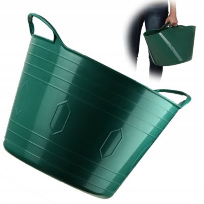 KADAX Panier Flexible Bac à Linge Universel, bassine 26L, Vert