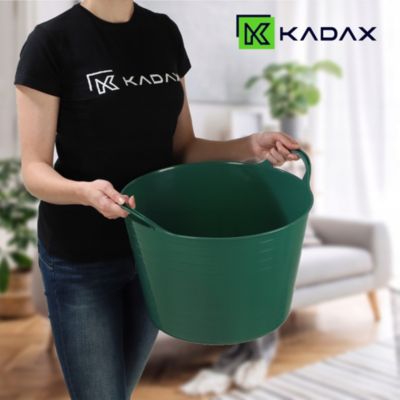 KADAX Panier Flexible Bac à Linge Universel, bassine 26L, Vert
