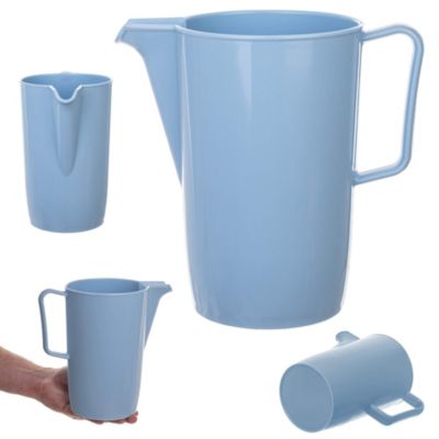 KADAX Pichet en Plastique avec Anse 2L Bleu