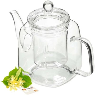 KADAX Pichet en Verre avec Infuseur pour Tisane 1L 1000ml Insert en Verre