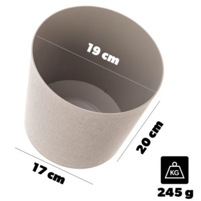 KADAX Pot de Fleurs Cache-Pot Haut Support de Fleurs 19 cm Coton