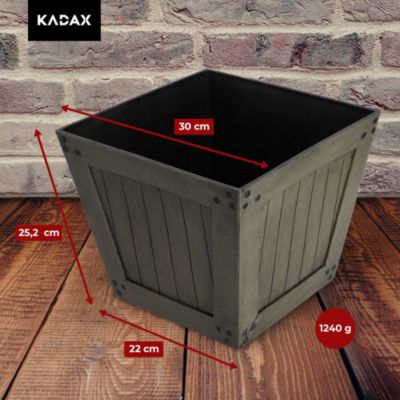 KADAX Pot de Fleurs Cache-Pot pour Balcon Terrasse