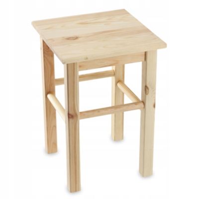 KADAX Tabouret de Cuisine en Bois Tabouret Chaise 43,5 cm Pin Massif