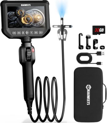 KAIWEETS Camera Endoscopique, 4.3  1080P HD Endoscope avec Molette de Défilement