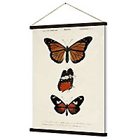Kakémono/ toile imprimée Papillons 68 x 93 cm