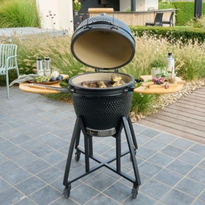 Kamado en céramique GoodHome Sagami ⌀46 cm h.122cm noir