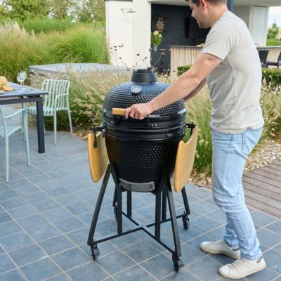 Kamado en céramique GoodHome Sagami ⌀46 cm h.122cm noir
