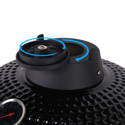 Kamado en céramique GoodHome Sagami ⌀46 cm h.122cm noir