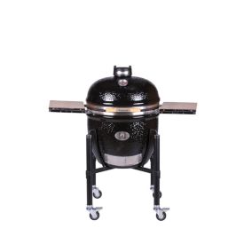 Kamado Monolith CLASSIC Noir ProSerie 2.0 + Chariot + Housse + Pierre Pizza