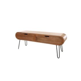 Kampur - meuble tv - bois massif de manguier - 135 cm - Lisa Design