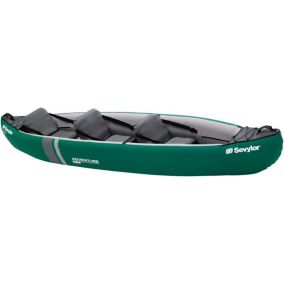 Kayak Gonflable Adventure, Canoë Canadien 2 Places, Kayak de Mer, 314 x 88 cm Vert